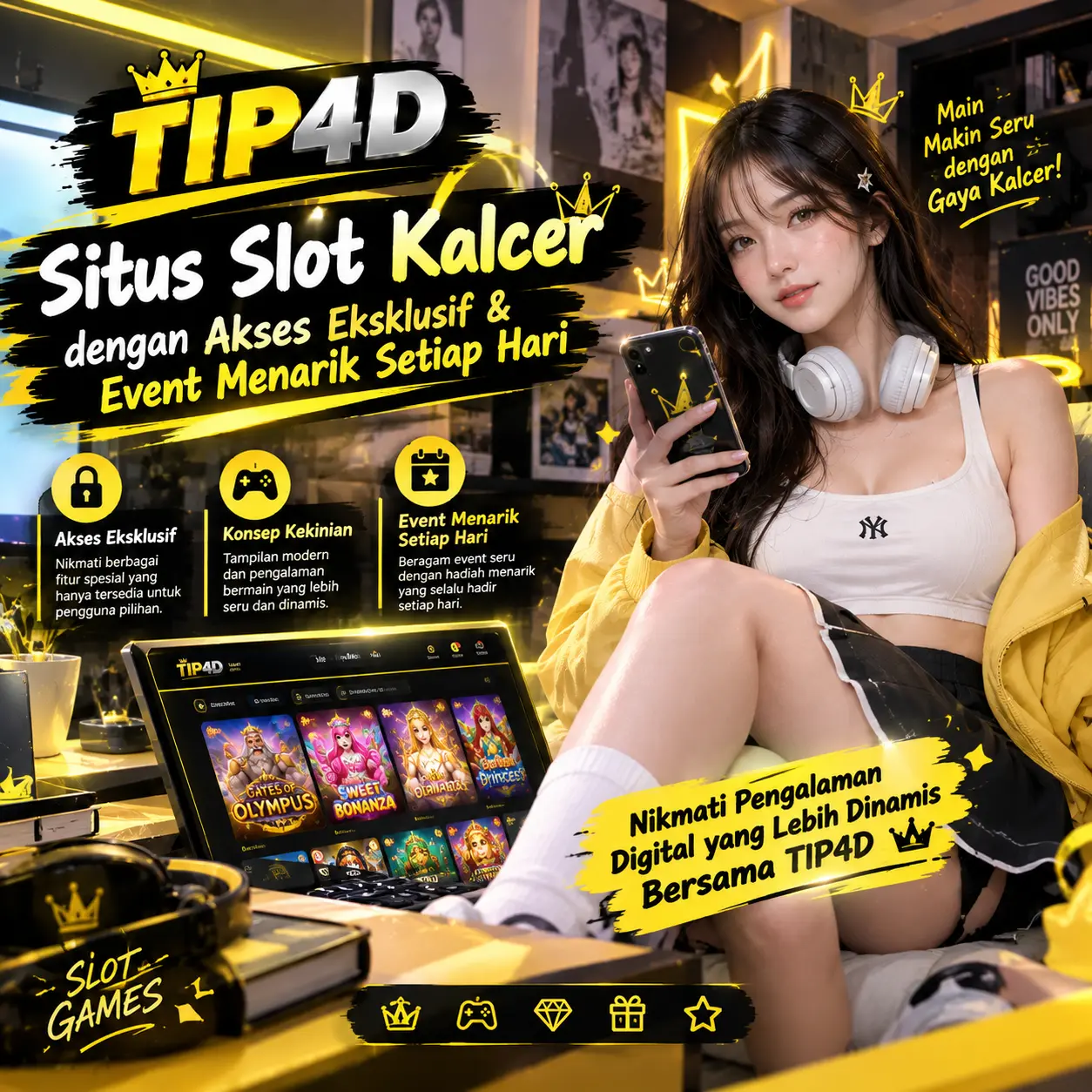 TIP4D: Situs Slot Kalcer dengan Akses Eksklusif & Event Menarik Setiap Hari
